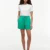 Shorts à enfiler en mélange lin-coton Shorts à enfiler en mélange lin-coton