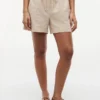 Shorts à enfiler en mélange lin-coton Shorts à enfiler en mélange lin-coton