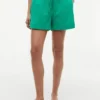 Shorts à enfiler en mélange lin-coton Shorts à enfiler en mélange lin-coton