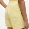 Shorts à enfiler en mélange lin-coton