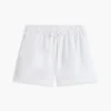 Shorts à enfiler en mélange lin-coton Shorts à enfiler en mélange lin-coton