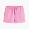 Shorts à enfiler en mélange lin-coton Shorts à enfiler en mélange lin-coton