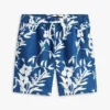 Shorts à fleurs en mélange lin-coton pour enfant