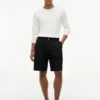 Shorts à plis et ceinture, coupe décontractée, 25 cm