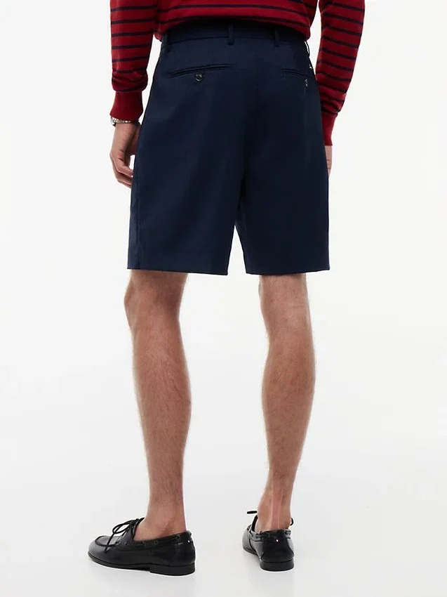 Shorts plissés en laine New York Label Shorts plissés en laine New York Label