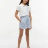 Shorts à rayures en seersucker pour enfant