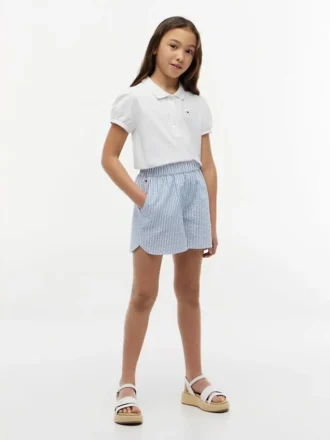 Shorts à rayures en seersucker pour enfant
