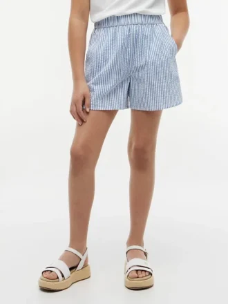 Shorts à rayures en seersucker pour enfant