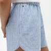Shorts à rayures en seersucker pour enfant