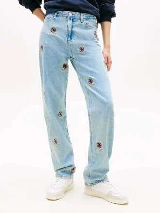 Slim Straight Jean Tommy Jeans Crest