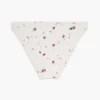 Slip bikini en jersey à imprimé floral