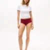 Slip taille haute en microfibre lisse