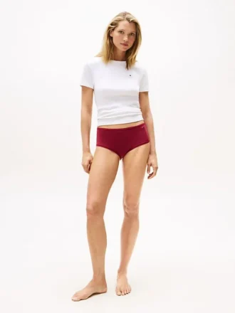 Slip taille haute en microfibre lisse