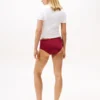 Slip taille haute en microfibre lisse