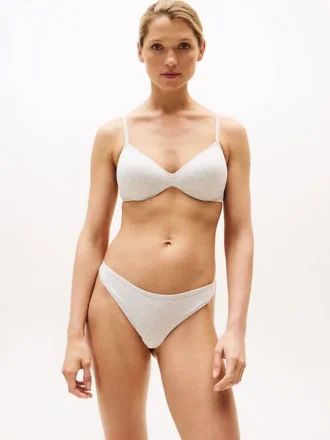 Soutien-gorge push-up sans armatures à logo répété