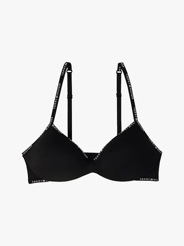 Soutien-gorge push-up sans armatures à logo répété Soutien-gorge push-up sans armatures à logo répété