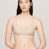 Soutien-gorge triangle en maille avec logo, sans doublure Soutien-gorge triangle en maille avec logo, sans doublure