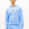 Sweat à capuche de nuit en piqué avec logo Hilfiger Sweat à capuche de nuit en piqué avec logo Hilfiger