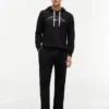 Sweat à capuche de nuit en piqué avec logo Hilfiger Sweat à capuche de nuit en piqué avec logo Hilfiger