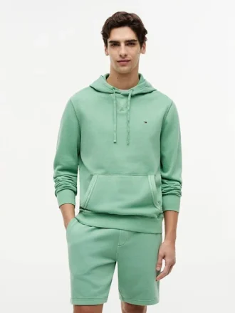 Sweat à capuche en tissu éponge délavé Sweat à capuche en tissu éponge délavé