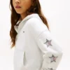 Sweat à capuche pour enfant avec logo étoile en strass Sweat à capuche pour enfant avec logo étoile en strass