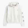 Sweat à capuche pour enfant avec logo étoile en strass Sweat à capuche pour enfant avec logo étoile en strass