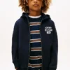Sweat à capuche zippé avec logo pour enfants Sweat à capuche zippé avec logo pour enfants