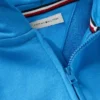 Sweat à capuche zippé pour enfant avec drapeau ton sur ton