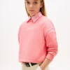 Sweat-shirt à paillettes avec logo Tommy pour enfant