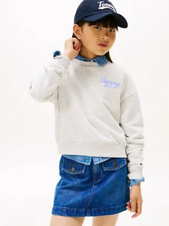 Sweat-shirt pour enfant à logo floqué