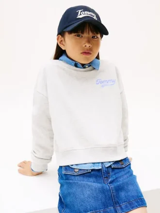 Sweat-shirt pour enfant à logo floqué