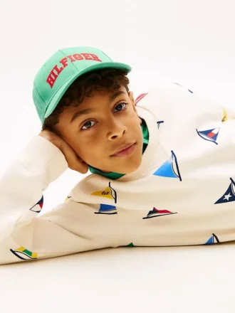 Sweat-shirt pour enfant à motif drapeaux de voile
