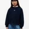 Sweat-shirt raglan à drapeau ton sur ton pour enfants Sweat-shirt raglan à drapeau ton sur ton pour enfants