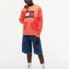Sweat-shirt raglan pour enfant avec logo Tommy Flag Sweat-shirt raglan pour enfant avec logo Tommy Flag