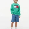 Sweat-shirt raglan pour enfant avec logo Tommy Flag Sweat-shirt raglan pour enfant avec logo Tommy Flag