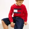 Sweat-shirt raglan pour enfant avec logo Tommy Flag Sweat-shirt raglan pour enfant avec logo Tommy Flag