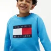 Sweat-shirt raglan pour enfant avec logo Tommy Flag Sweat-shirt raglan pour enfant avec logo Tommy Flag
