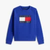Sweat-shirt raglan pour enfant avec logo Tommy Flag