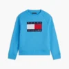 Sweat-shirt raglan pour enfant avec logo Tommy Flag Sweat-shirt raglan pour enfant avec logo Tommy Flag