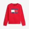 Sweat-shirt raglan pour enfant avec logo Tommy Flag Sweat-shirt raglan pour enfant avec logo Tommy Flag