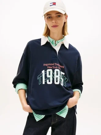 Sweat-shirt Tommy Jeans 1985 Logo Oversized Rugby Sweat-shirt Tommy Jeans 1985 Logo Oversized Rugby