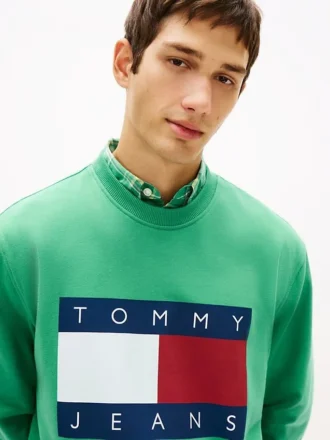 Sweat-shirt Tommy Jeans avec grand logo drapeau