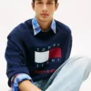 Sweat-shirt Tommy Jeans avec logo drapeau ondulé Sweat-shirt Tommy Jeans avec logo drapeau ondulé