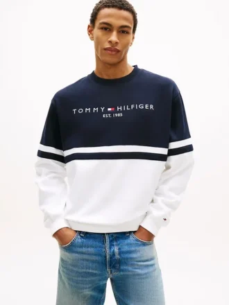 Sweat-shirt Tommy Logo Colorblock