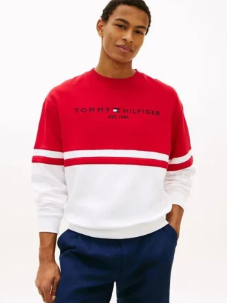 Sweat-shirt Tommy Logo Colorblock