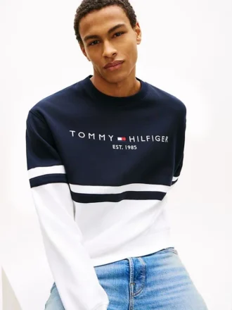 Sweat-shirt Tommy Logo Colorblock