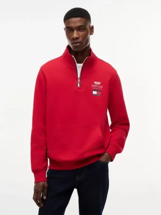 Sweat-shirt Tommy x Cadillac F1® Team à fermeture éclair quart de longueur