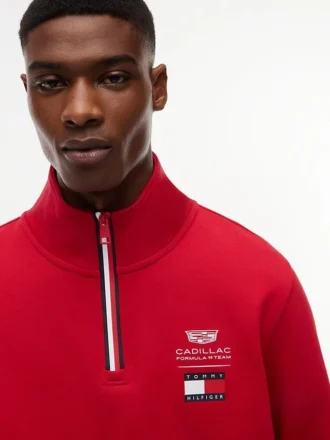Sweat-shirt Tommy x Cadillac F1® Team à fermeture éclair quart de longueur