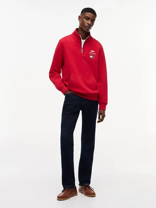 Sweat-shirt Tommy x Cadillac F1® Team à fermeture éclair quart de longueur Sweat-shirt Tommy x Cadillac F1® Team à fermeture éclair quart de longueur