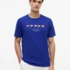T-shirt avec drapeau nautique brodé T-shirt avec drapeau nautique brodé